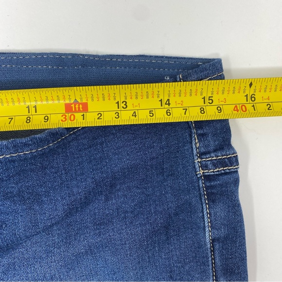 Free People Penny Pull On Flare Jeans Bell Bottoms in Rich Blue Denim 30 - Picture 8 of 12